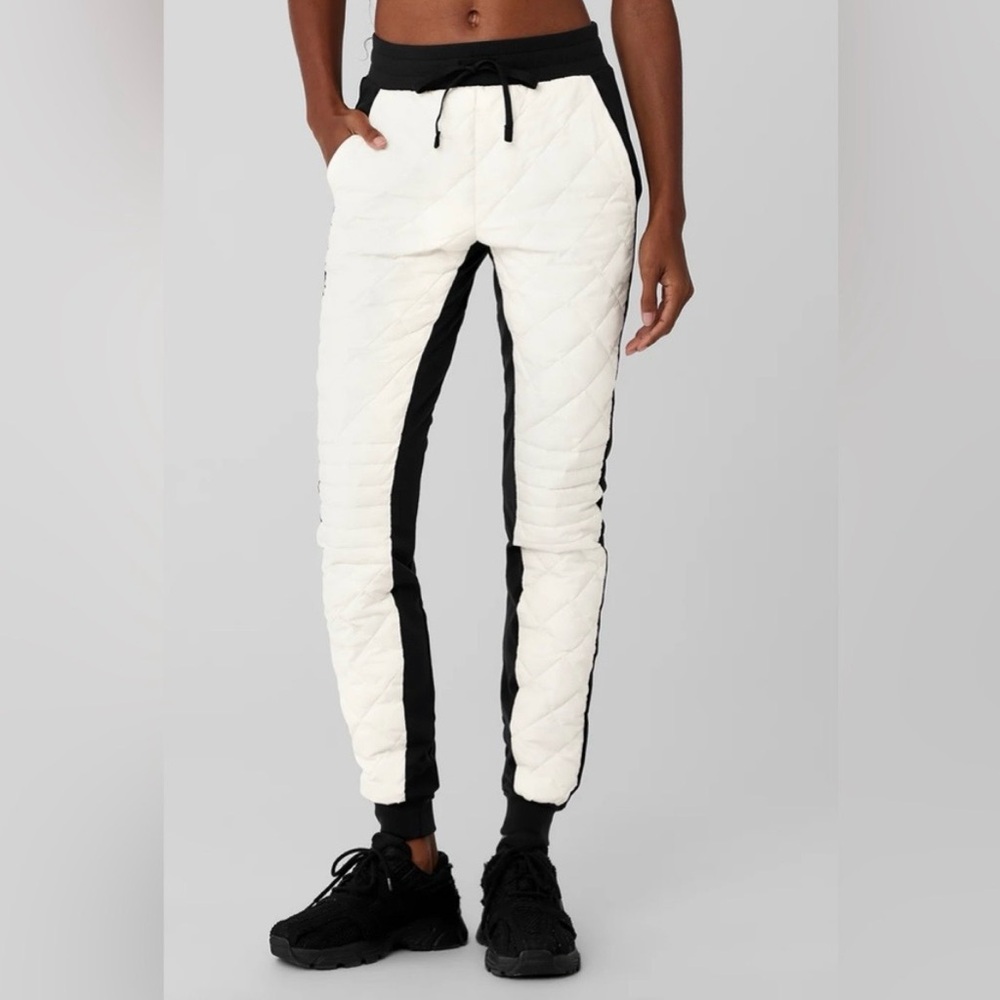 ALO Yoga Moto Quilted Jogger Pants Size XS